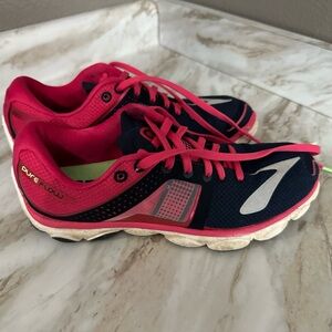 Brooks Women's PureFlow Athletic Shoes - Pink and Black